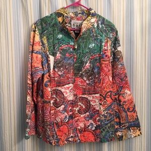 Keren Hart Colorful Plus Size Jacket